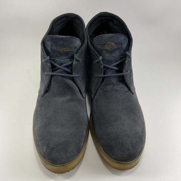 Diesel Sandman Chukka Boots Mens Size 45, US Size 11.5 Baby Blue Suede Lace Up - Picture 11 of 11